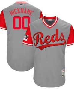 Custom Cincinnati Reds Gray 2018 Players' Weekend Flex Base Jersey