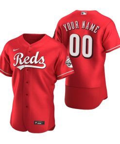 Custom Cincinnati Reds Scarlet Flex Base Jersey