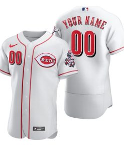 Custom Cincinnati Reds White 2020 Flex Base Jersey