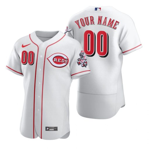 Custom Cincinnati Reds White 2020 Flex Base Jersey