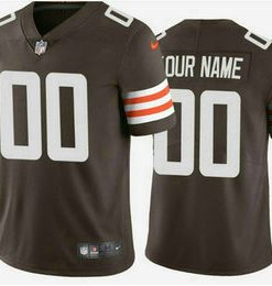 Custom Cleveland Browns 2020 New Brown Team Color Vapor Untouchable NFL Stitched Limited Jersey