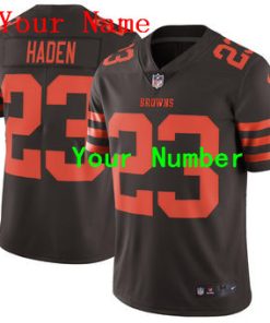 Custom Cleveland Browns Brown Vapor Untouchable Color Rush Limited Jersey