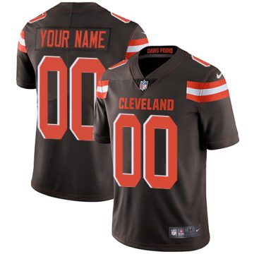 Custom Cleveland Browns Brown Vapor Untouchable Player Limited Jersey