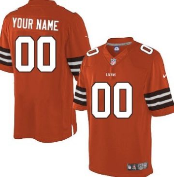 Custom Cleveland Browns Orange Limited Jersey