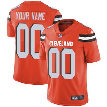 Custom Cleveland Browns Orange Vapor Untouchable Player Limited Jersey
