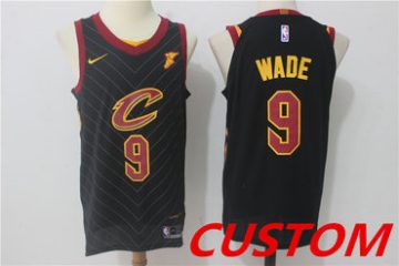 Custom Cleveland Cavaliers Black 2017 2018 Swingman Jersey