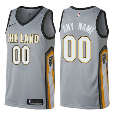 Custom Cleveland Cavaliers Swingman Gray City Edition Jersey