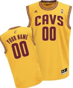 Custom Cleveland Cavaliers Yellow Jersey