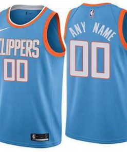 Custom Clippers Blue Swingman City Edition Jersey