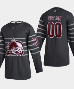 Custom Colorado Avalanche 2020 All-star Game Gray Jersey