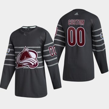 Custom Colorado Avalanche 2020 All-star Game Gray Jersey