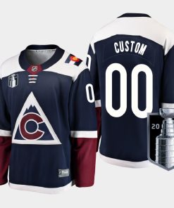 Custom Colorado Avalanche 2022 Stanley Cup Finals Navy Jersey Alternate