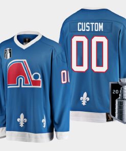 Custom Colorado Avalanche 2022 Western Conference Champs Blue Jersey Heritage