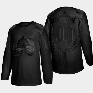Custom Colorado Avalanche Golory Black Award Jersey