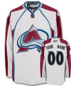 Custom Colorado Avalanche White Jersey