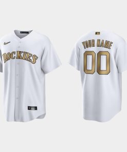 Custom Colorado Rockies 2022 All-star Game Cool Base Jersey White