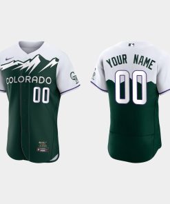 Custom Colorado Rockies 2022 City Connect Flex Base Jersey Green