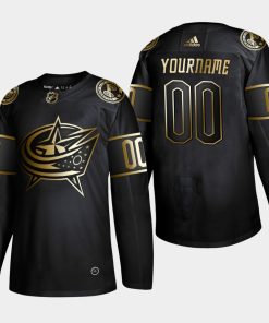 Custom Columbus Blue Jackets 2019 Golden Edition Player Black Jersey