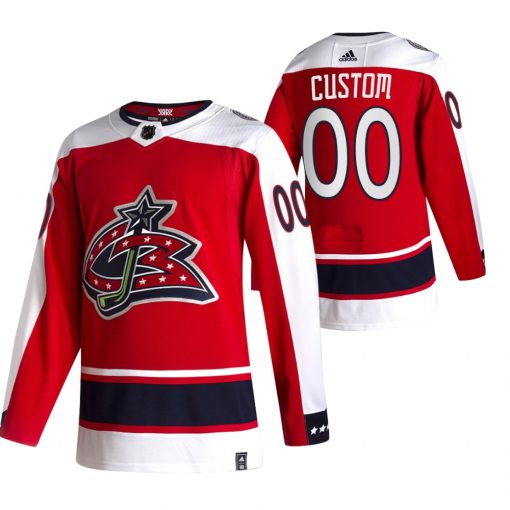 Custom Columbus Blue Jackets Red 2020 21 Alternate Player Jersey