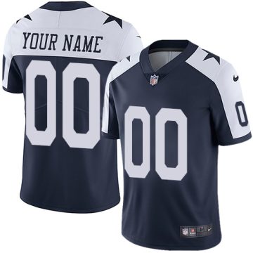 Custom Dallas Cowboys Alternate Navy Blue Throwback Vapor Untouchable Limited NFL Jersey