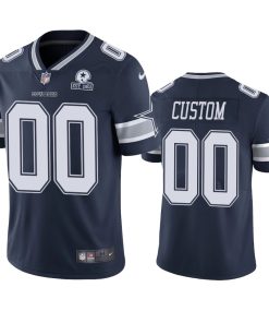 Custom Dallas Cowboys Navy 60th Anniversary Vapor Limited Jersey