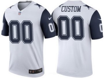 Custom Dallas Cowboys White Color Rush Legend NFL Limited Jersey