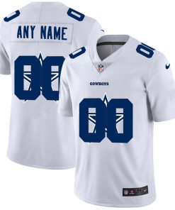 Custom Dallas Cowboys White Team Big Logo Vapor Untouchable Limited Jersey