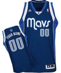 Custom Dallas Mavericks Navy Blue Jersey