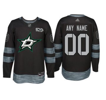 Custom Dallas Stars Black 1917 2017 100th Anniversary Jersey