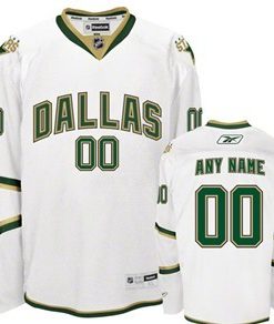Custom Dallas Stars White Jersey