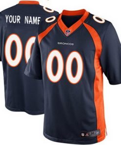 Custom Denver Broncos 2013 Blue Limited Jersey
