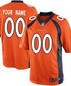 Custom Denver Broncos 2013 Orange Limited Jersey