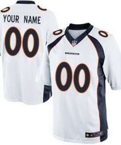 Custom Denver Broncos 2013 White Limited Jersey