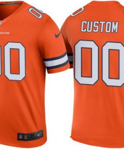 Custom Denver Broncos Orange Color Rush Legend NFL Limited Jersey