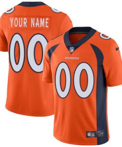 Custom Denver Broncos Orange Vapor Untouchable Player Limited Jersey