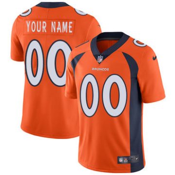 Custom Denver Broncos Orange Vapor Untouchable Player Limited Jersey