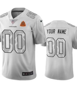 Custom Denver Broncos White Vapor Limited City Edition NFL Jersey