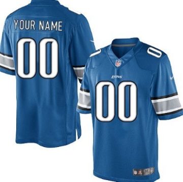 Custom Detroit Lions Light Blue Limited Jersey