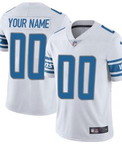 Custom Detroit Lions White Vapor Untouchable Player Limited Jersey