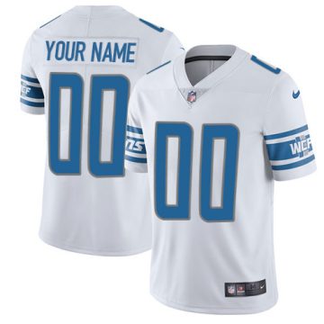 Custom Detroit Lions White Vapor Untouchable Player Limited Jersey