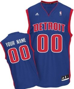 Custom Detroit Pistons Blue Jersey
