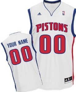 Custom Detroit Pistons White Jersey