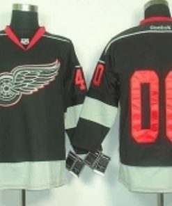 Custom Detroit Red Wings 2012 Black Ice Jersey