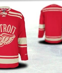 Custom Detroit Red Wings 2012 Winter Classci Red Jersey
