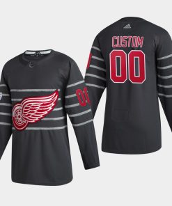 Custom Detroit Red Wings 2020 All-star Game Gray Jersey