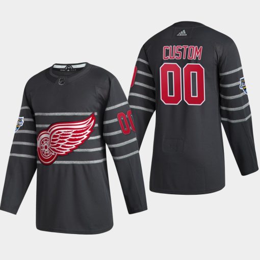 Custom Detroit Red Wings 2020 All-star Game Gray Jersey