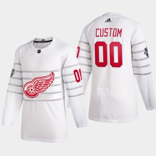 Custom Detroit Red Wings 2020 All-star Game White Jersey