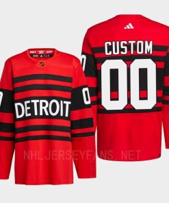 Custom Detroit Red Wings 2022 Reverse Retro 20 Red Pro Jersey