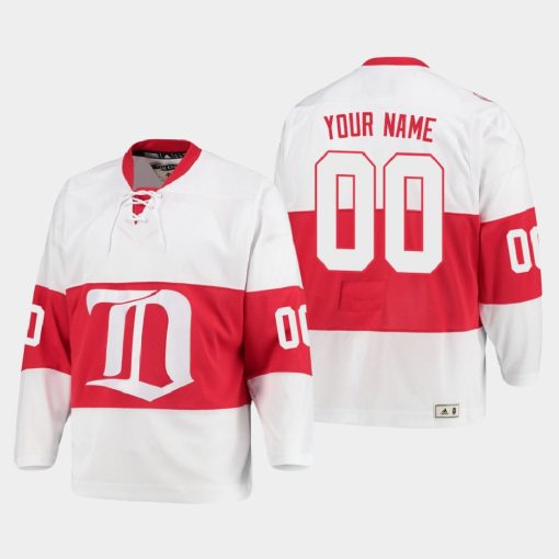 Custom Detroit Red Wings Heritage White Jersey