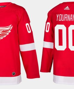 Custom Detroit Red Wings Home Red Jersey